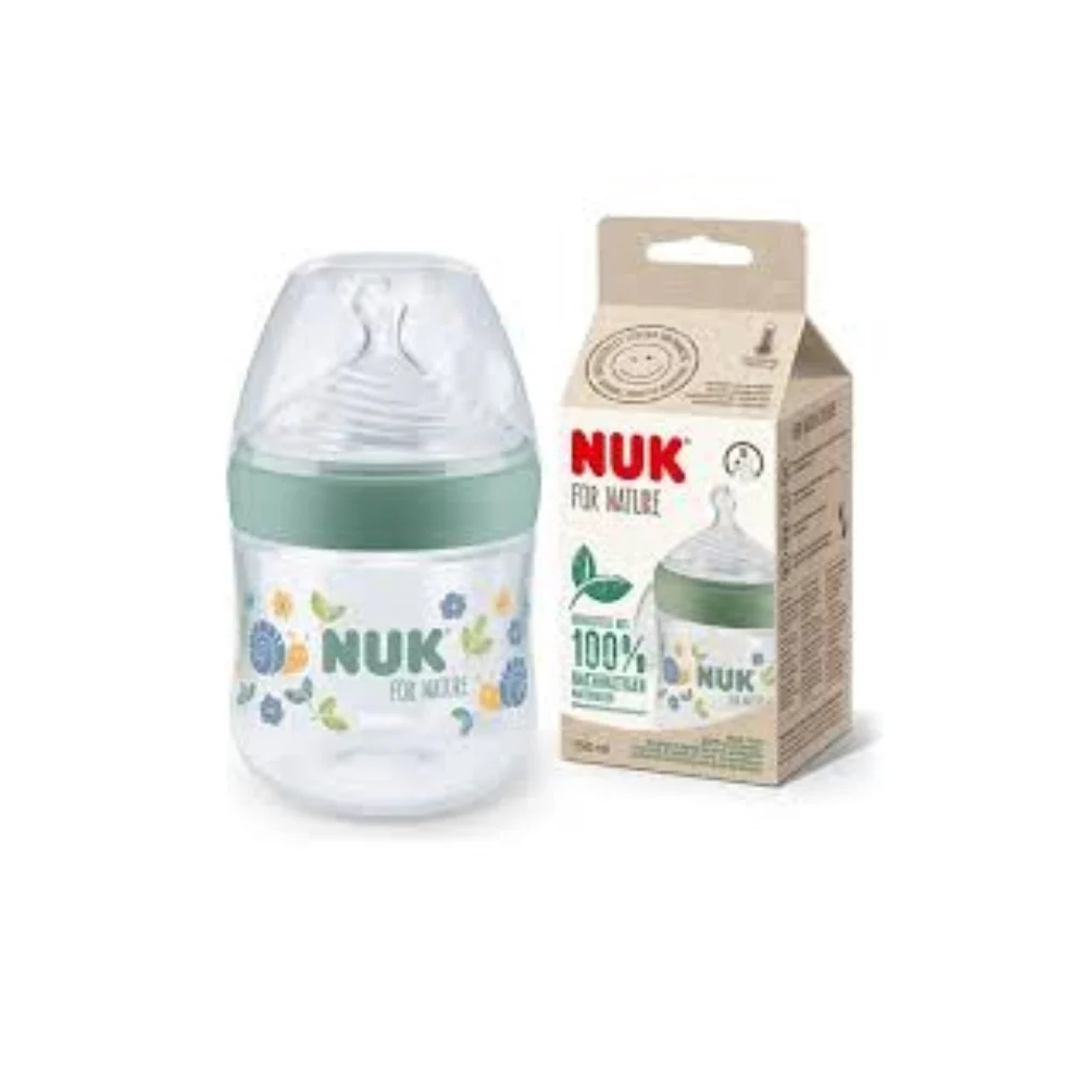 NUK For Nature Silicone Feeding Bottle 0+Months - Image 2