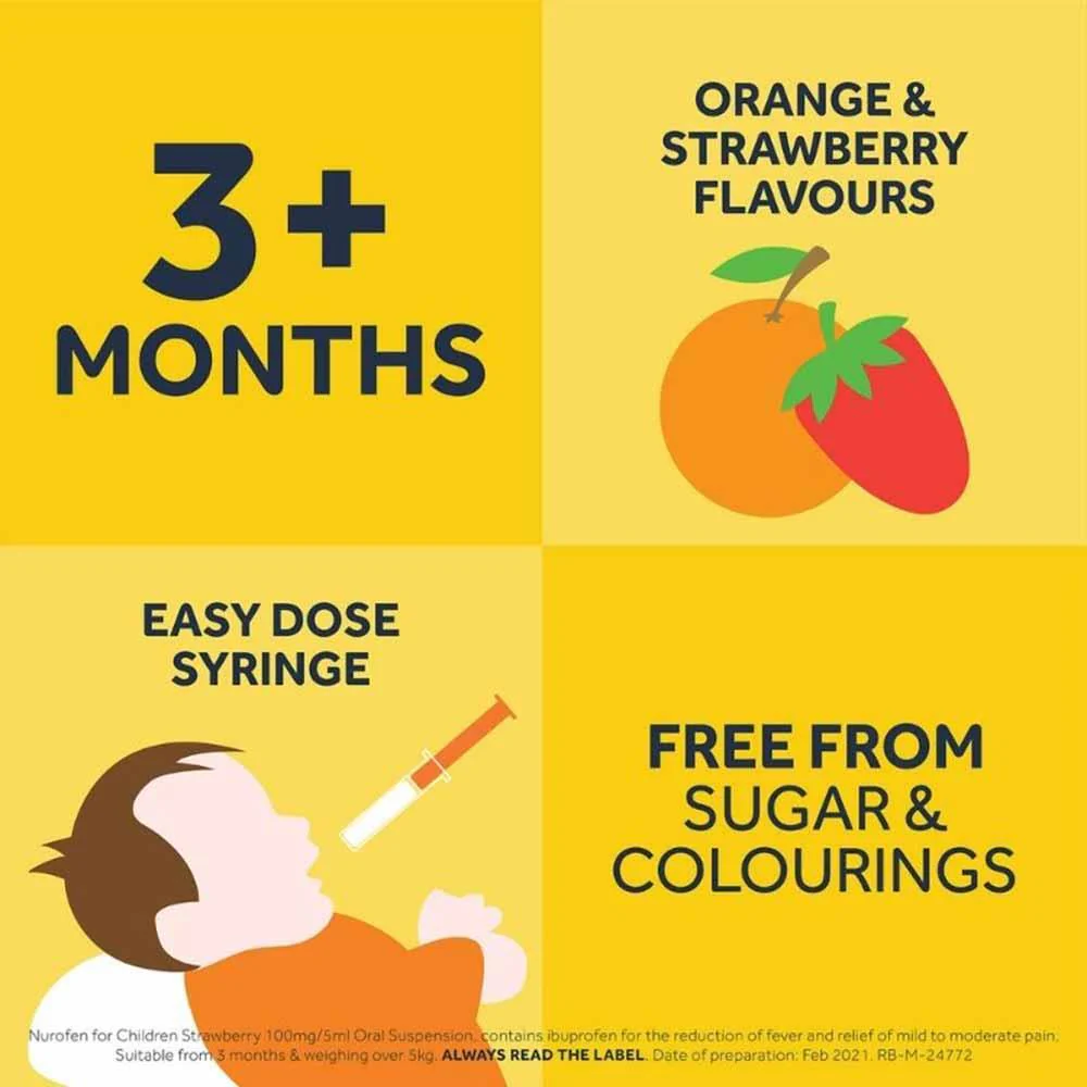 Nurofen For Children 3m+ Strawberry - Image 5