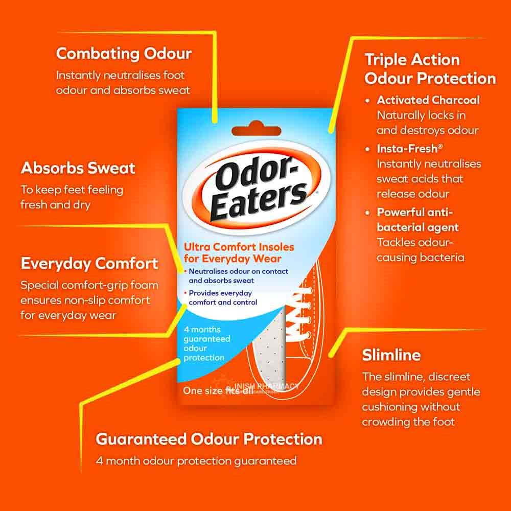 Odor-Eaters Ultra Comfort Insoles Everyday Wear - Image 2