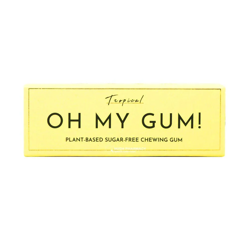 Oh My Gum! Tropical Flavoured Plant Based Chewing Gum 10 Pieces - Image 6