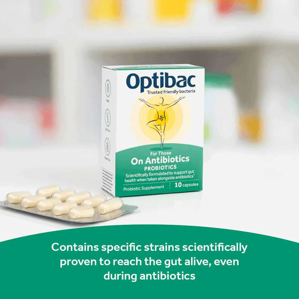 OptiBac Probiotics For Those On Antibiotics 10 Capsules - Image 4