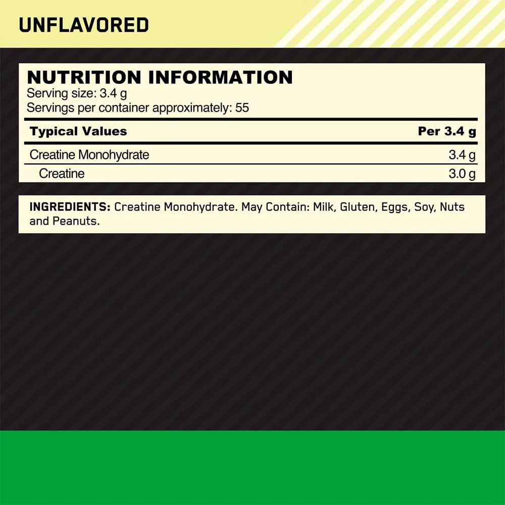 Optimum Nutrition Micronised Creatine Powder 55 Servings 187g - Image 5