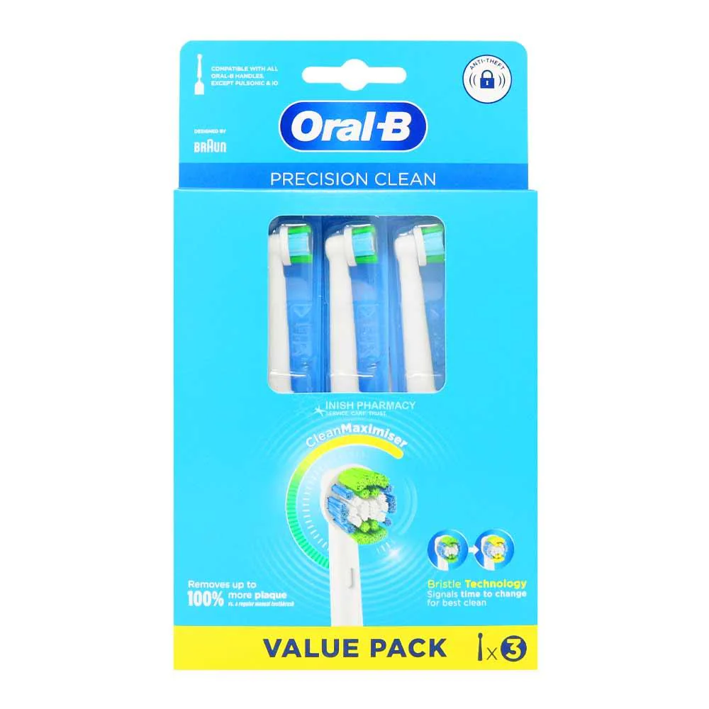Oral B Precision Clean Brush Heads 3 Pack