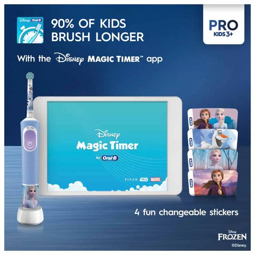 Oral-B Vitality PRO Kids Electric Toothbrush Giftset - Frozen - Image 3