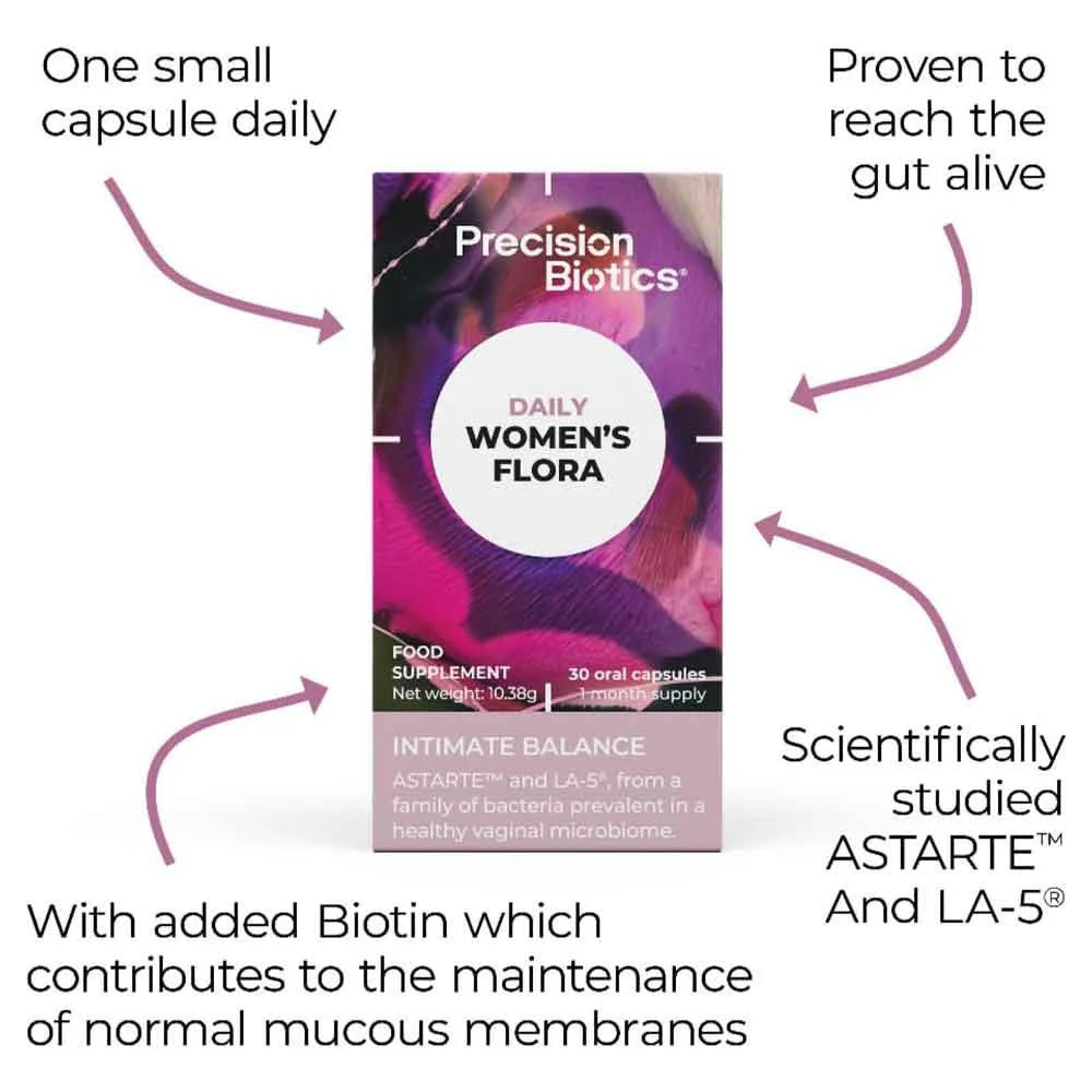 Precision Biotics Daily Women's Flora 30 Capsules - Image 2