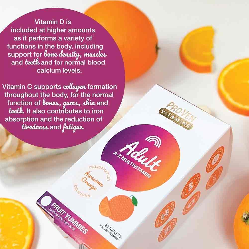 Pro-Ven Vitamins Adult Multivitamin Orange Flavour 60 Chewables - Image 4