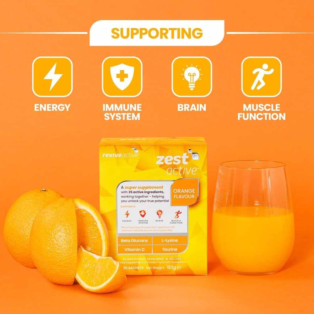 Revive Active Zest Active Food Supplement 7 Sachets - Image 2