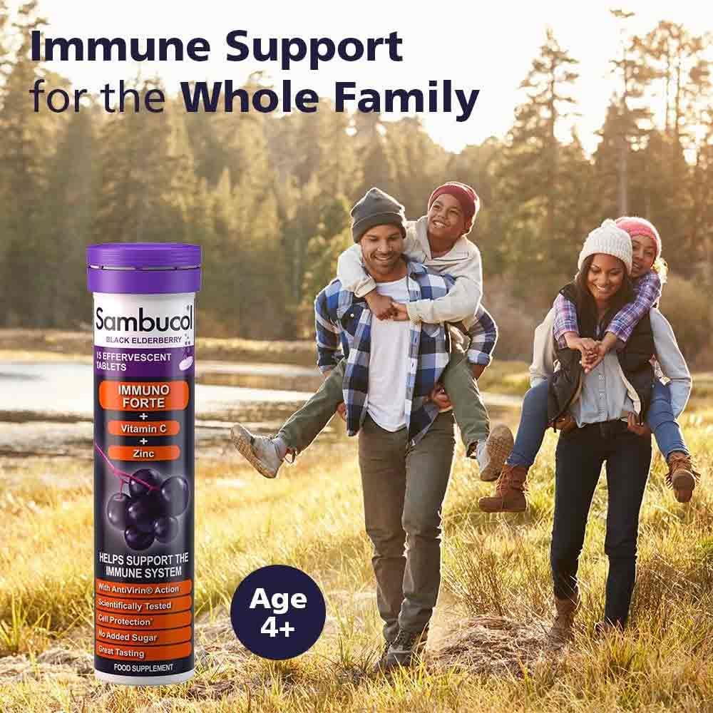 Sambucol Black Elderberry Effervescent Tablets 15 Pack - Image 3