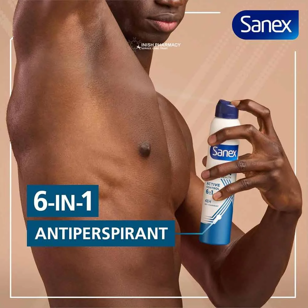 Sanex Men Active Control 48hr Anti-Perspirant Spray 200ml - Image 3