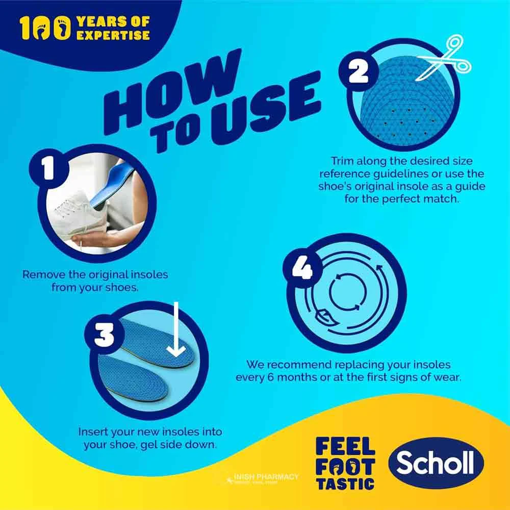 Scholl Gel Activ Casual Insoles 1 Pair - Large - Image 6