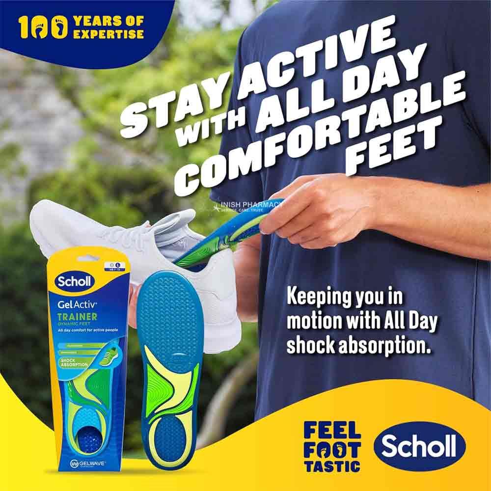 Scholl Gel Activ Trainer Insoles 1 Pair - Small - Image 2