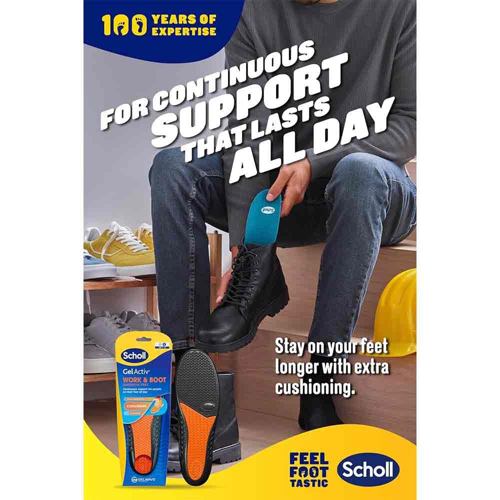 Scholl Gel Activ Work &  Boot Insoles - Image 2