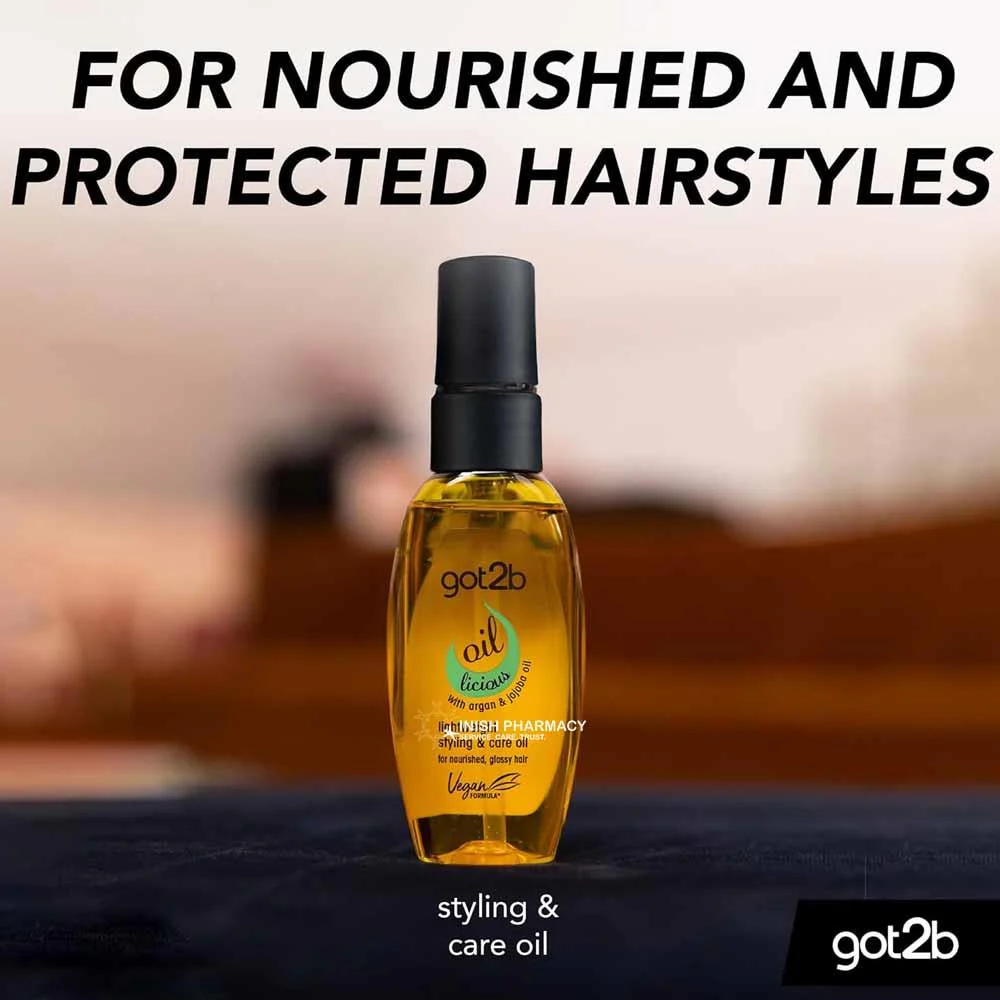 Schwarzkopf Got2b Oil-Licious Tame & Shine Styling Oil 50ml - Image 6