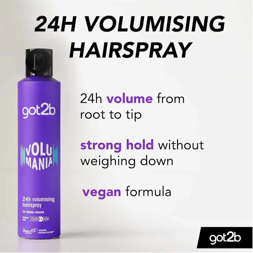 Schwarzkopf Got2b Volumania Hairspray 300ml - Image 2