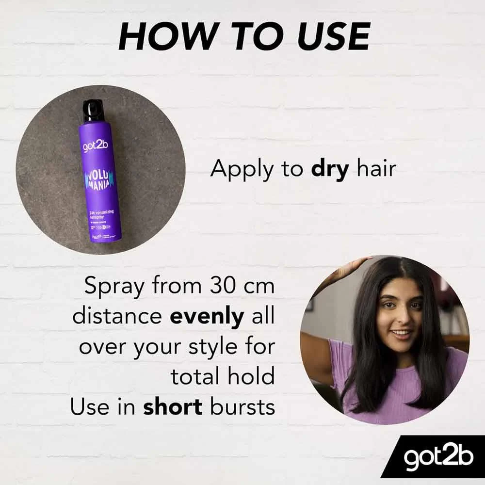 Schwarzkopf Got2b Volumania Hairspray 300ml - Image 3