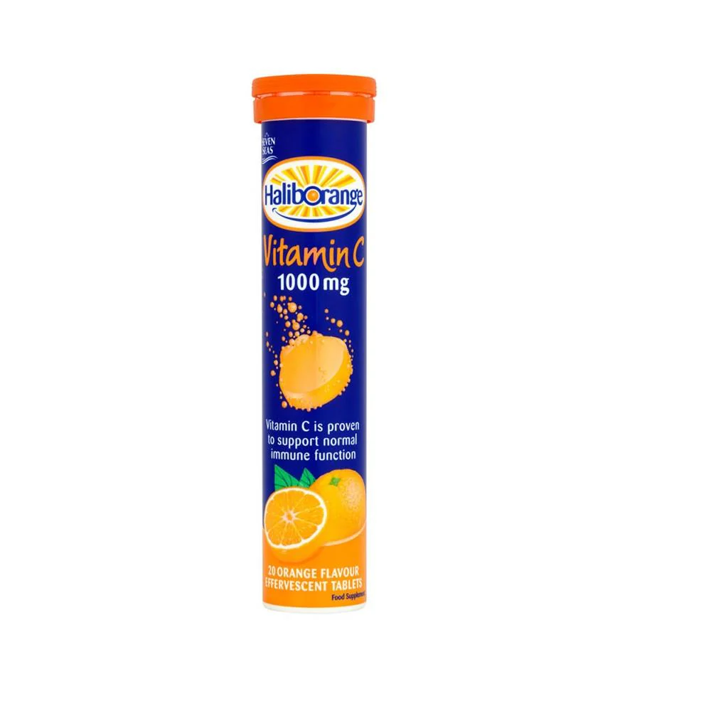 Seven Seas HalibOrange Vitamin C 1000mg Orange Effervescent 20 Tablets