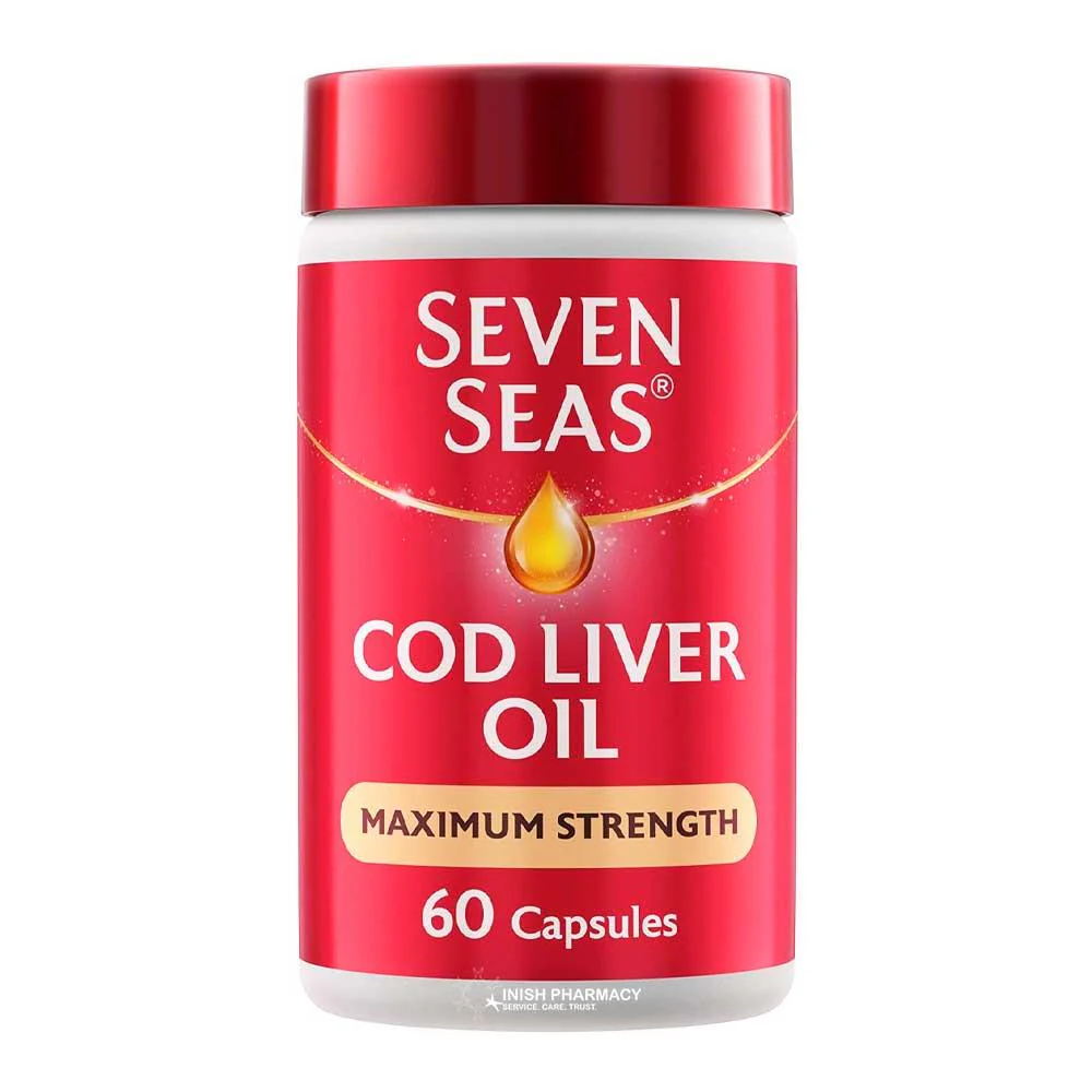 Seven Seas Maximum Strength Cod Liver Oil Capsules 60 Pack