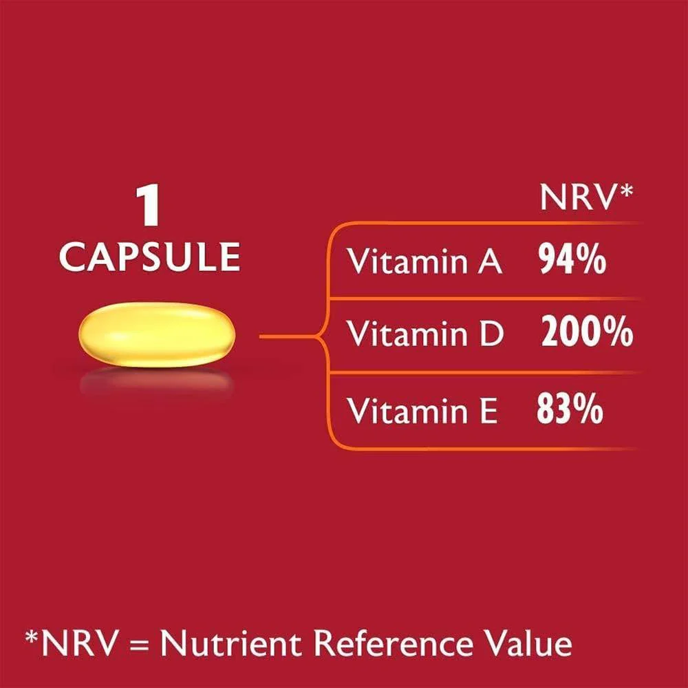 Seven Seas Maximum Strength Cod Liver Oil Capsules 60 Pack - Image 6