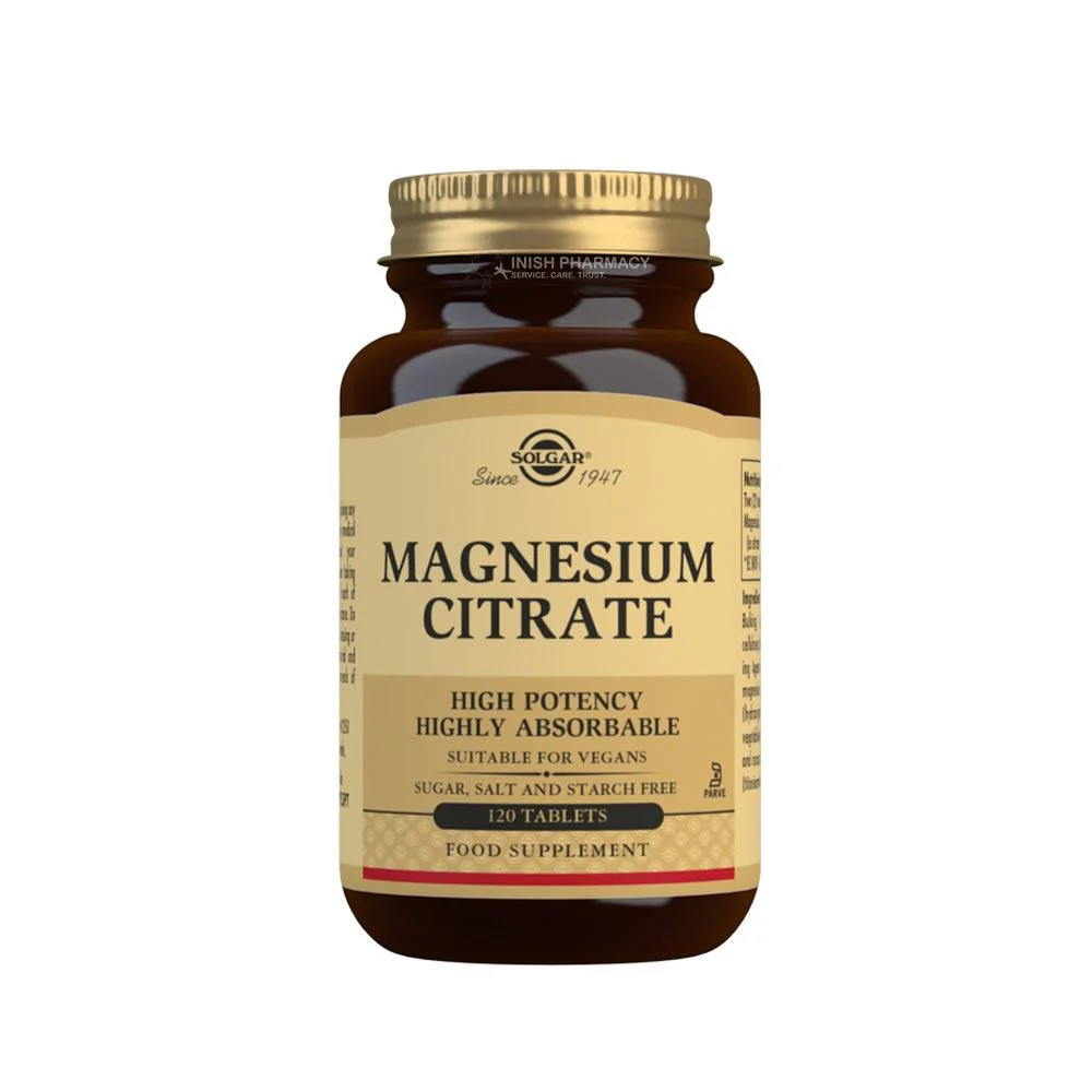 Solgar Magnesium Citrate 120 Tablets