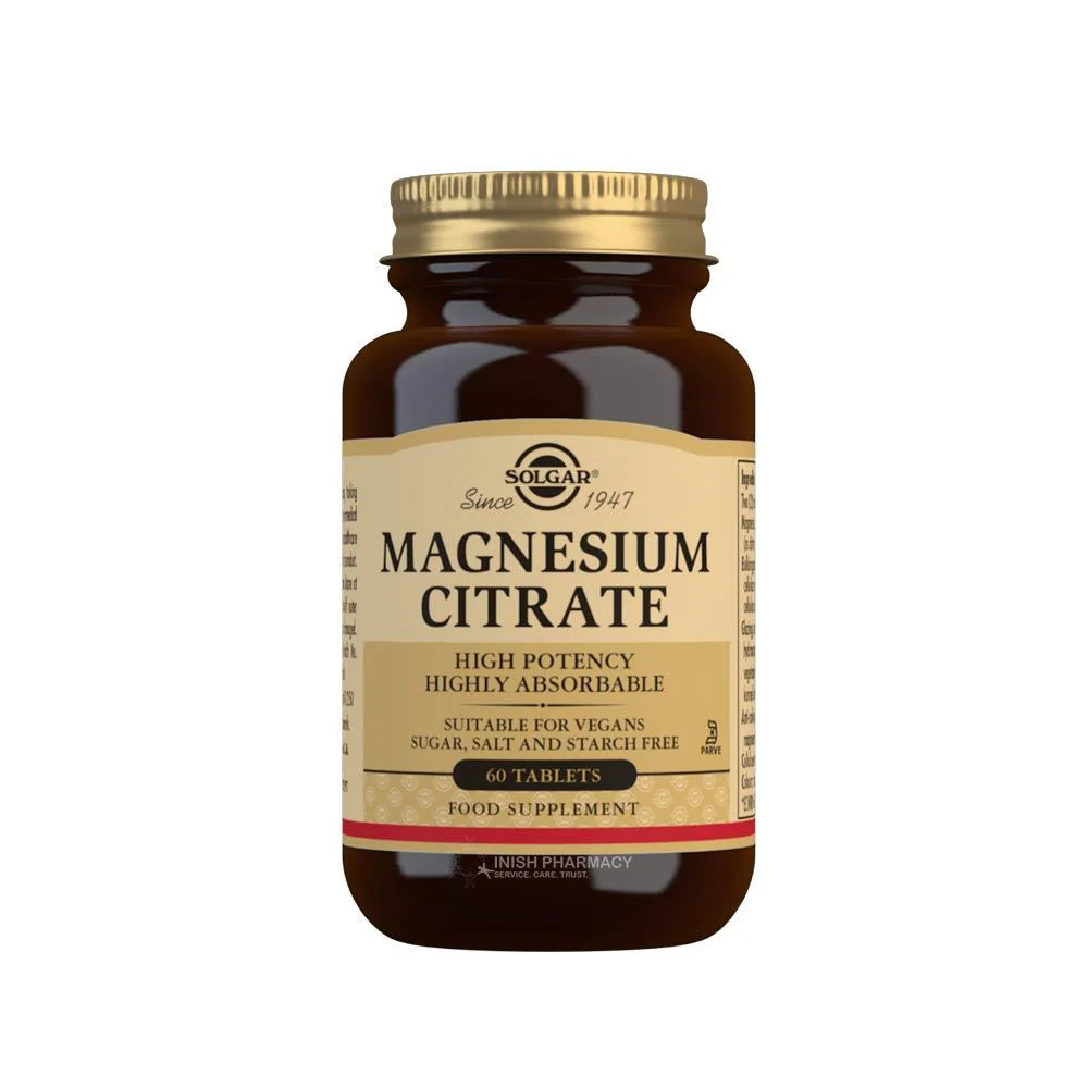 Solgar Magnesium Citrate 60 Tablets