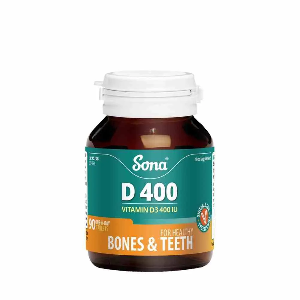 Sona D400 Vitamin D3 400iu 90 Tablets