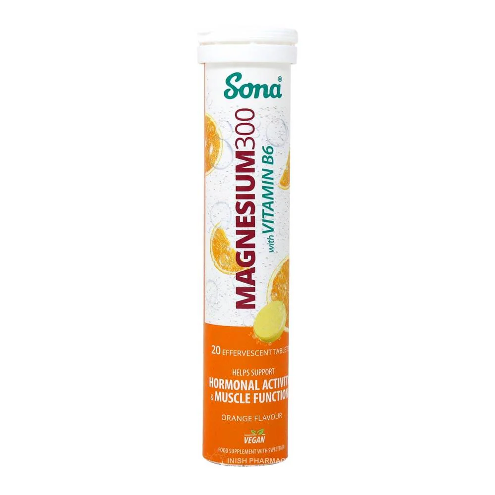 Sona Effervescent Magnesium 300mg 20 Tablets