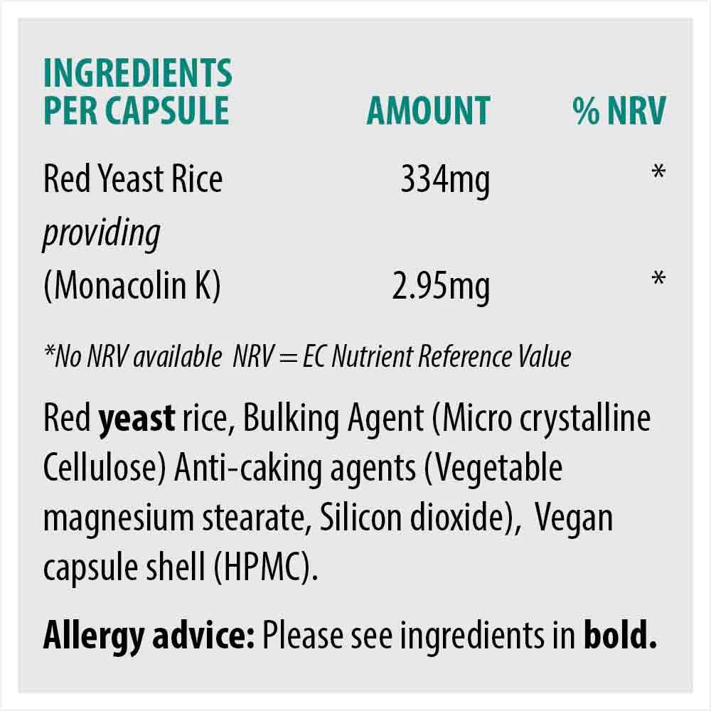 Sona Red Yeast Rice 60 Capsules - Image 2