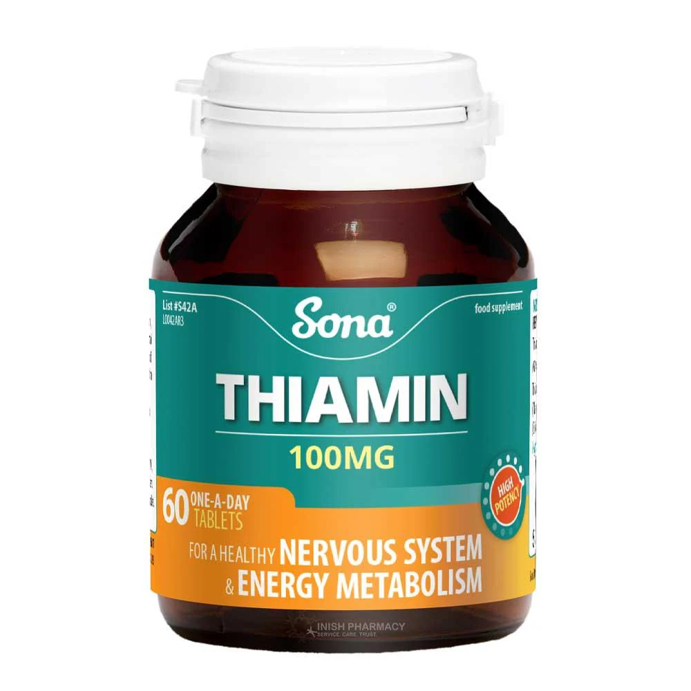 Sona Thiamin B1 100mg 60 Tablets