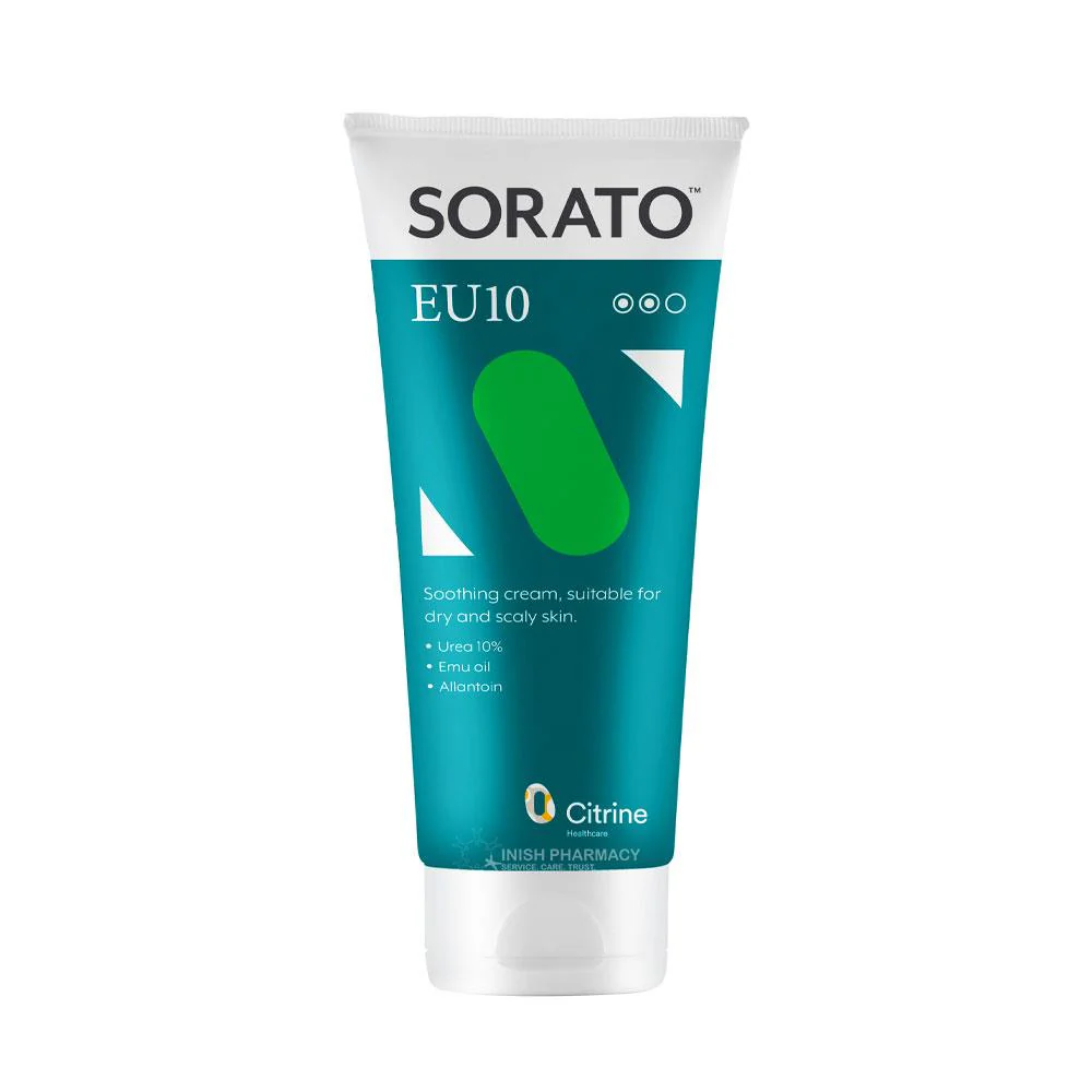 Sorato EU10 Urea Cream For Dry Skin and Psoriasis 200ml - Image 2