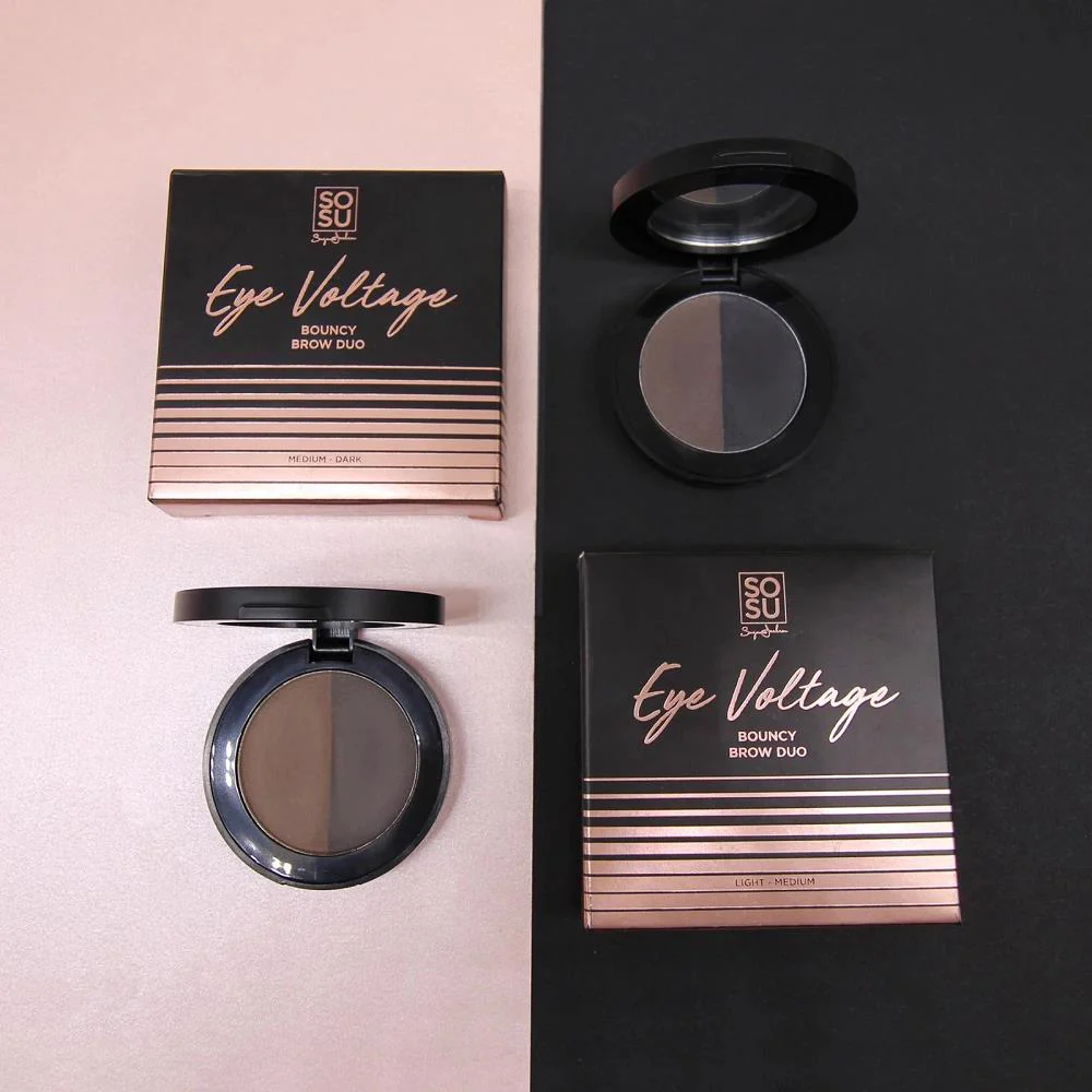 SOSU Eye Voltage Bouncy Brow Duo - Medium/Dark - Image 2