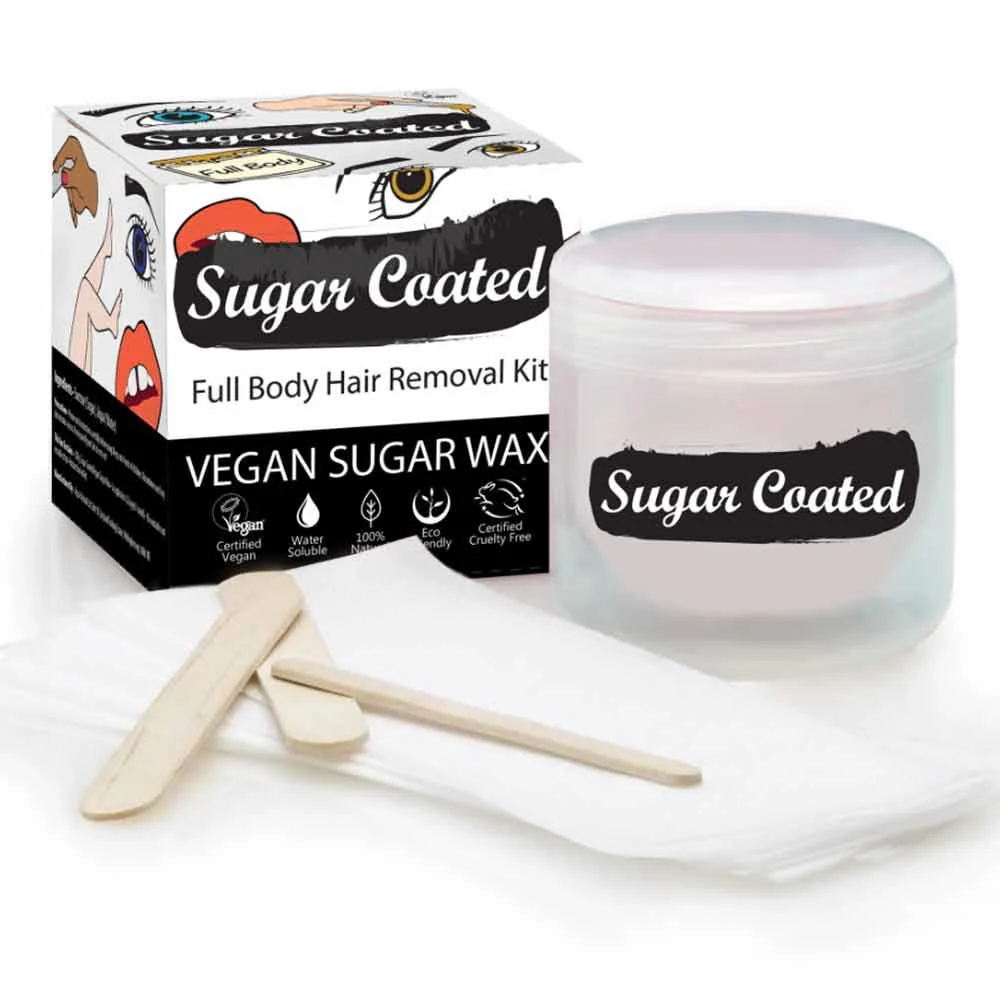 Sugar Coated Full Body Hair Removal Kit Vegan Sugar Wax - Image 2