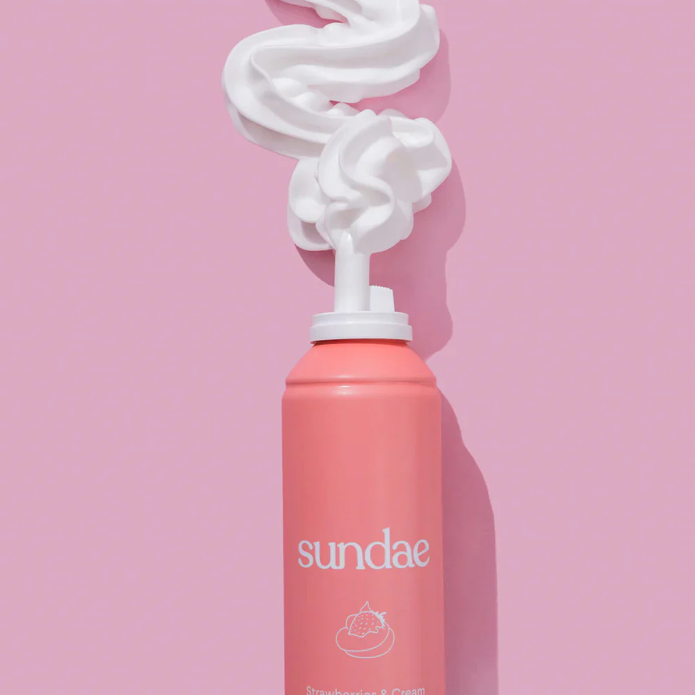 Sundae Whipped Shower Foam Strawberries and Cream 265ml - Image 5