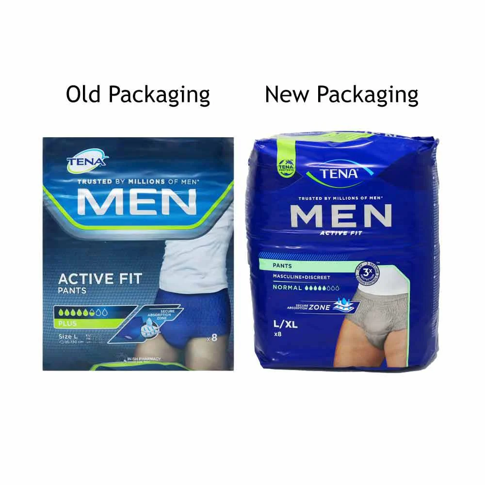 Tena Men Active Fit Normal Pants Large 8 Pack - Image 2