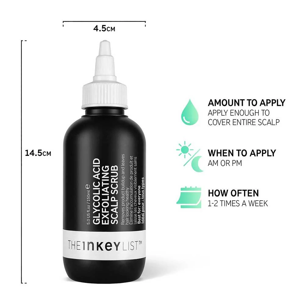 The Inkey List Glycolic Acid Exfoliating Scalp Scrub 150ml - Image 2