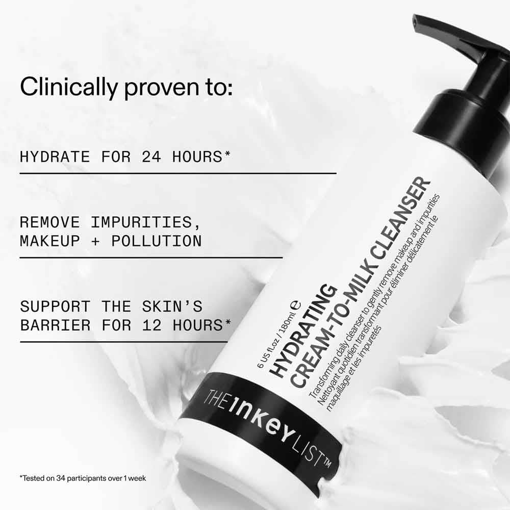 The Inkey List Hydrating Cream To Milk Cleanser 180ml - Image 4