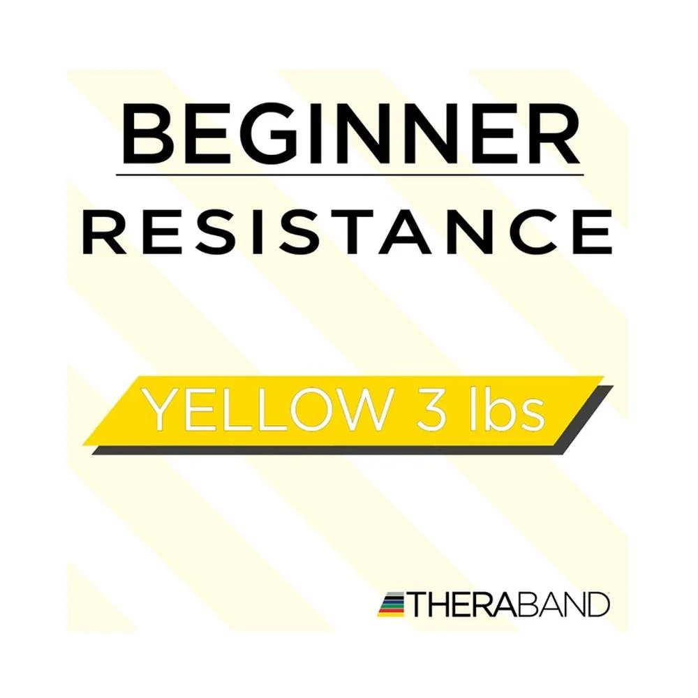 Thera-Band Resistance Band 8" Yellow - Image 5