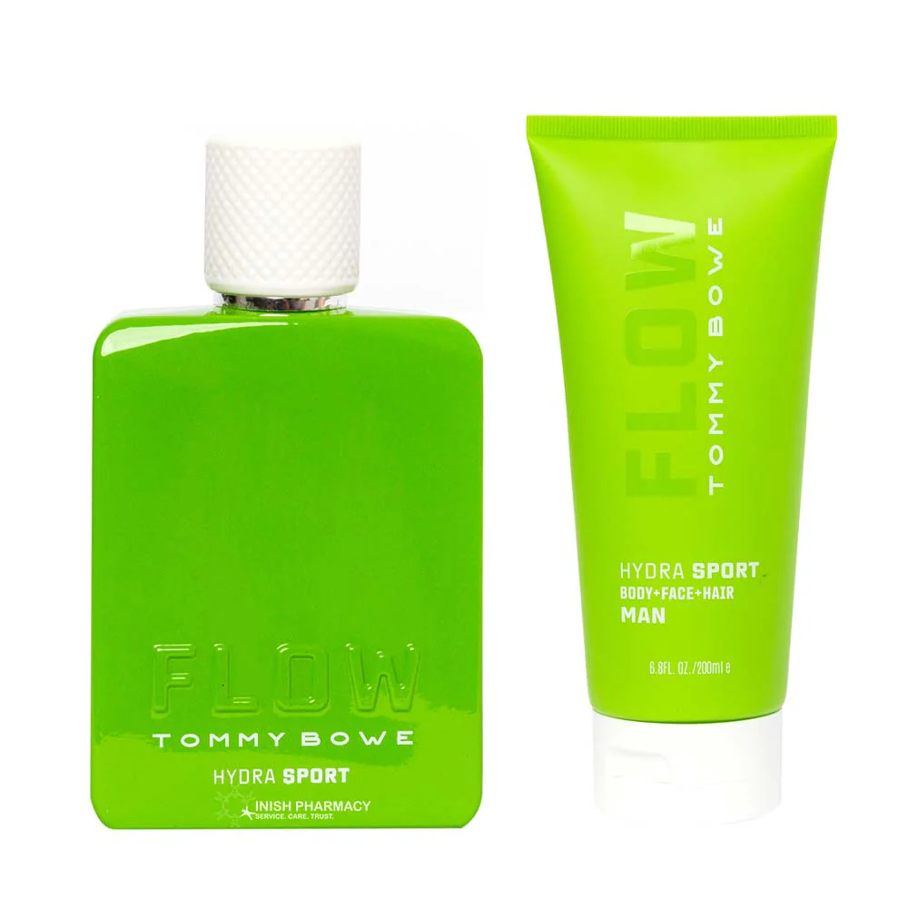 Tommy Bowe Flow Hydra Sport Wash Bag 2 Piece Giftset - Image 2