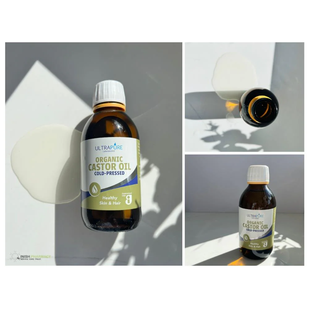 Ultrapure Cold Pressed Organic Castor Oil 200ml - Image 2