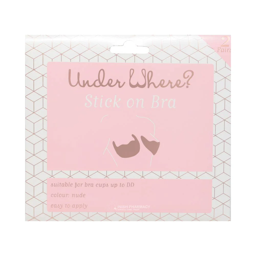 Under Where? Stick on Bra Nude 2 Pairs