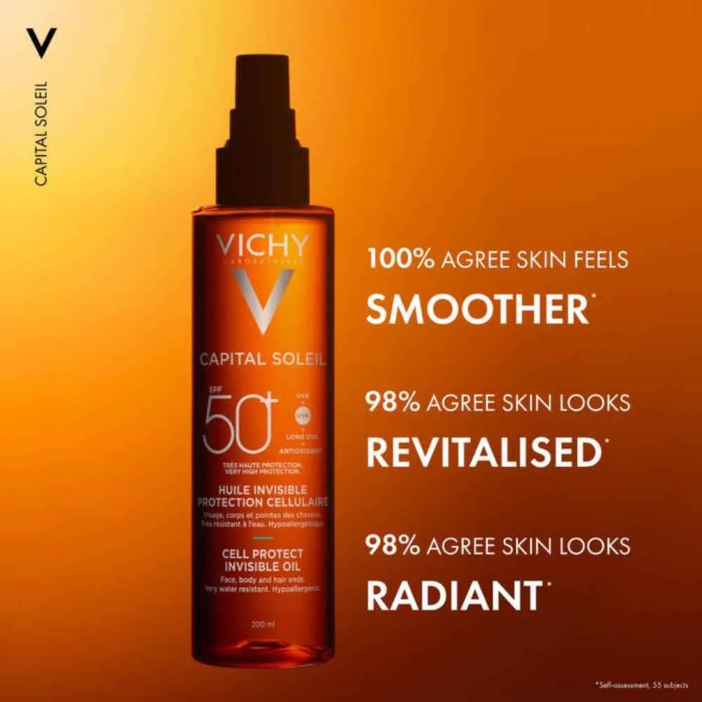 Vichy Capital Soleil Cell Protect Oil Spray SPF50+ 200ml - Image 3