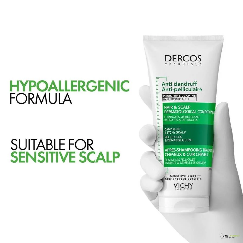 Vichy Dercos Dandruff & Itchy Scalp Conditioner 200ml - Image 5