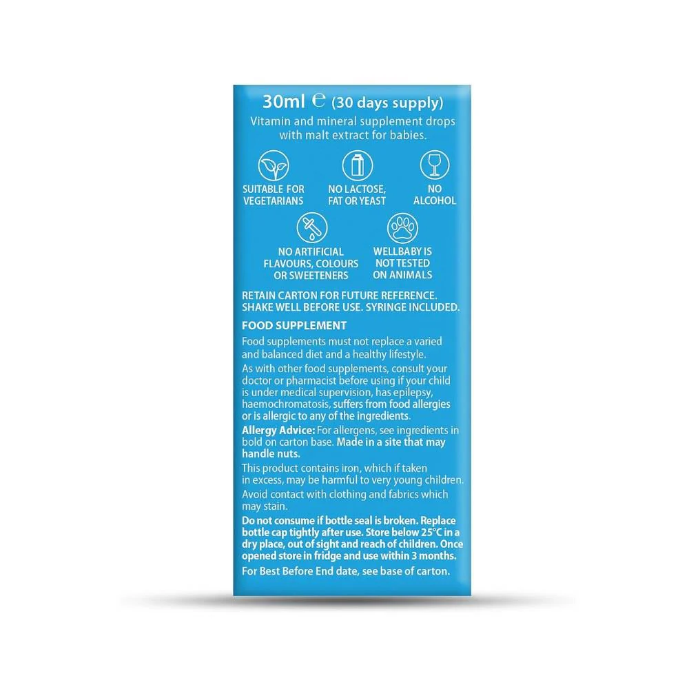 Vitabiotics Wellbaby Multivitamin Drops 30ml - Image 3