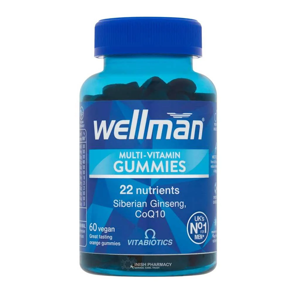 Vitabiotics Wellman Multi-Vitamin Gummies 60 Pack