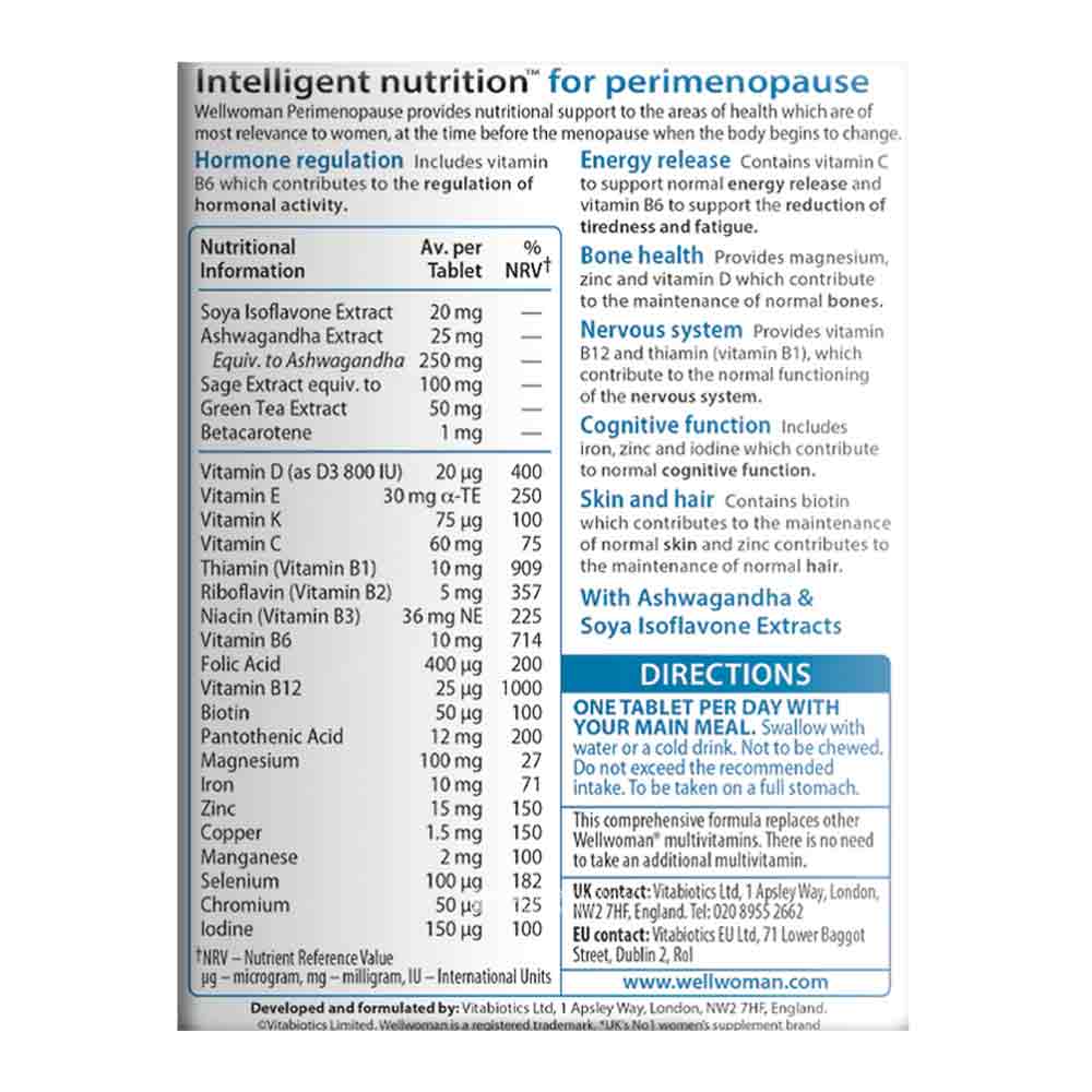 Vitabiotics Wellwoman Perimenopause 30 Pack - Image 2
