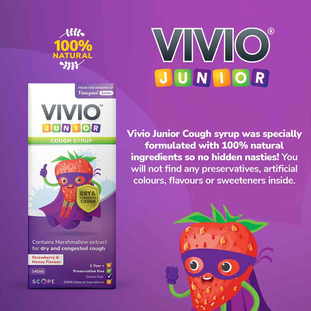 Vivio Junior Cough Syrup 140ml - Image 3