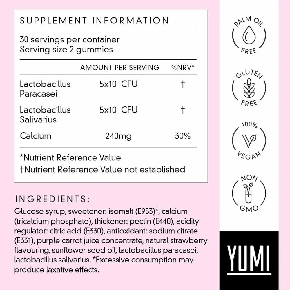 Yumi Gut Health Probiotic Gummies 60 Pack - Image 3