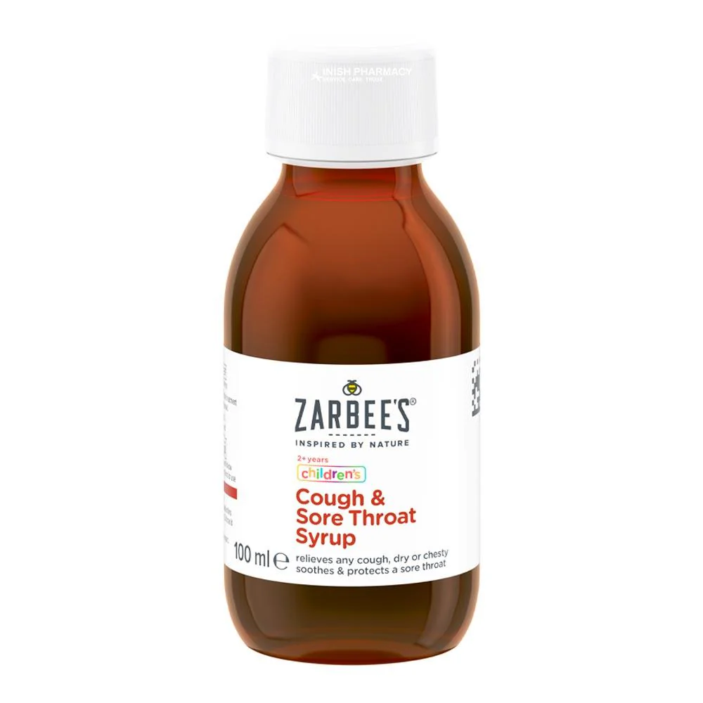 Zarbee's Children's Cough & Sore Throat Liquid Syrup 100ml - Image 2